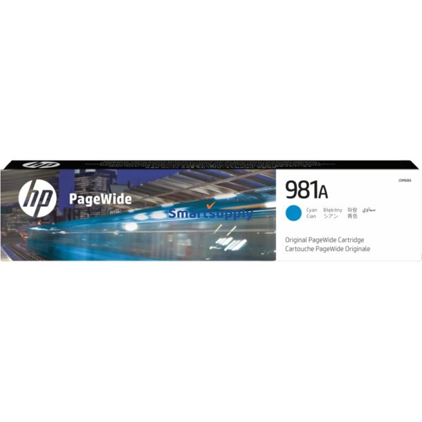 HP 981A Cyan blkpatron 6.000 sider original