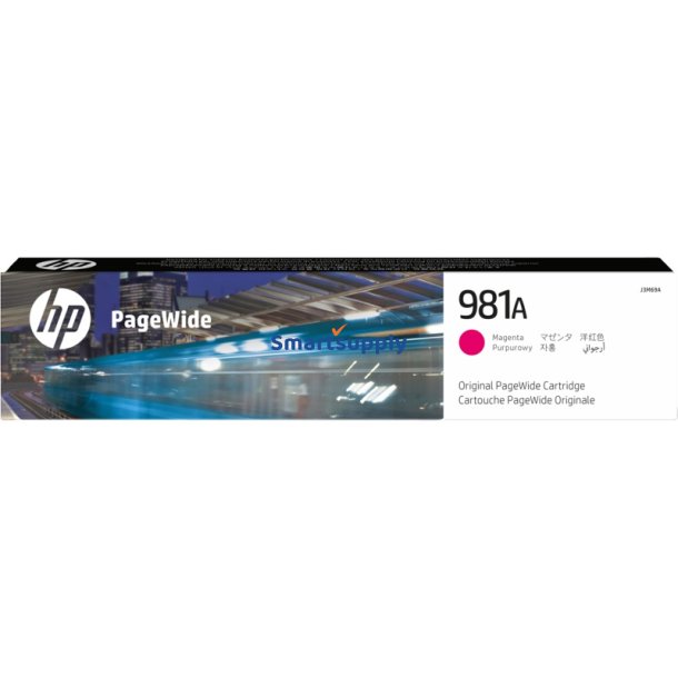 HP 981A Magenta blkpatron 6.000 sider original