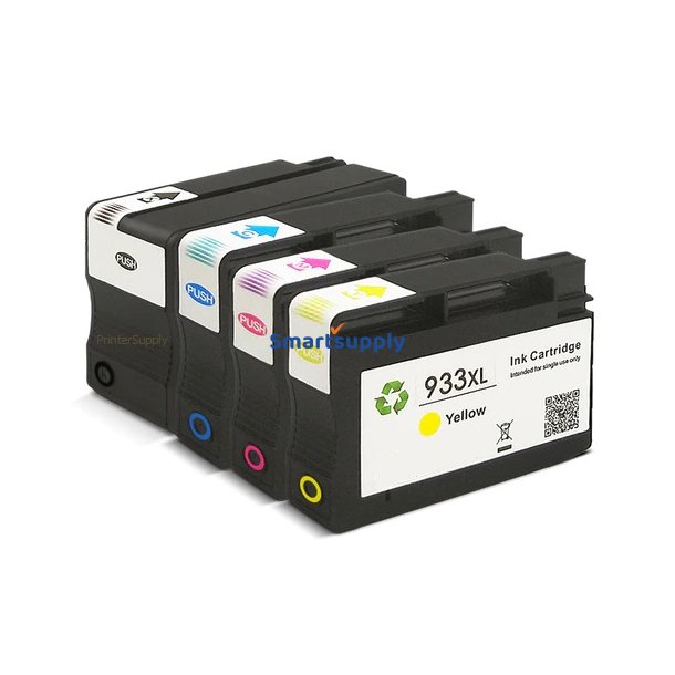HP 932 / 933 XL bl�kpatroner 4 stk BCMY kompatibel rabatpakke