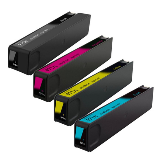 HP 970 / 971 XL bl�kpatron 4stk BCMY 640ml kompatibel rabatpakke