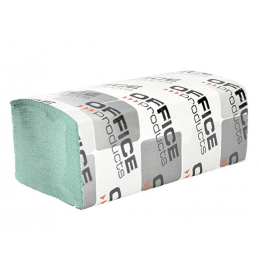 H�ndkl�deark 1-lag Z-fold 23x23cm, 4000 ark, 20 pakker gr�n