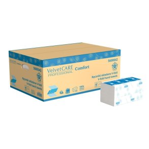 Hndkldeark 2-lags Z-fold 25x23cm, 3000 ark, 20 pakker hvid