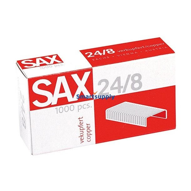 H�fteklammer 24/8 - 1000 stk - kobber