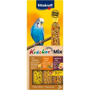 VITAKRAFT Krcker Mix Egg, apricot, honey - godbidder til undulat - 3 stk.