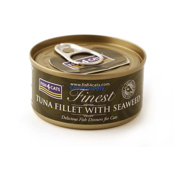 FISH4CATS Tuna fillet with seaweed - vd kattefoder - 70g