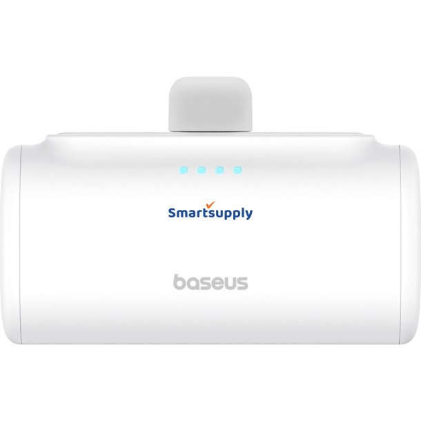 Baseus Compact P10068306213-00 Lithium-Ion Powerbank 5000 mAh Hvid