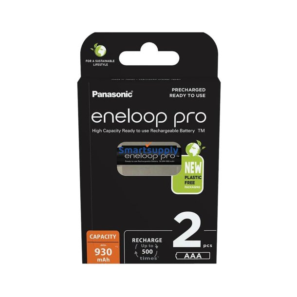 Genopladelige Batterier Panasonic Eneloop Pro Aaa 930 mAh 2 Stk (Bk-4Hcde/2Cp)