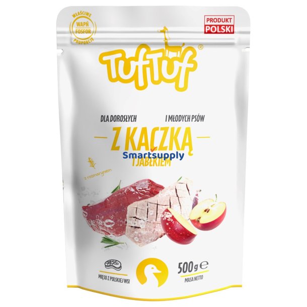 TUF TUF andemad med ble - vdfoder til hunde - 500g