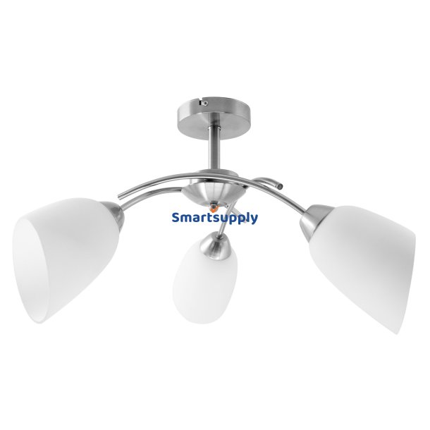 Activejet Classic Lysekrone Pendel Loftslampe Nikita Nikkel Triple 3Xe27 Til Stue