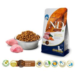 FARMINA N&D Brown Dog Lamb, Spirulina&Carrot Adult Mini - trfoder til hunde - 2 kg