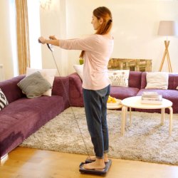 Omron BF511 Firkant Bl Elektronisk personlig vgt