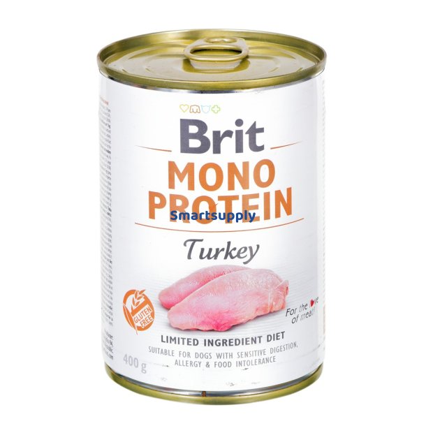 Brit Mono Protein Kalkun - Vdfoder Til Hunde - 400 G