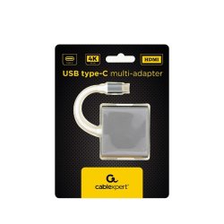 Gembird A-CM-HDMIF-02-SG USB grafisk adapter 3840 x 2160 pixel Gr