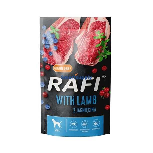 Dolina Noteci Rafi Lam, Blbr, Tranebr - Vdfoder Til Hunde - 500G
