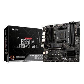 MSI B550M PRO-VDH WIFI bundkort AMD B550 Stik AM4 micro ATX