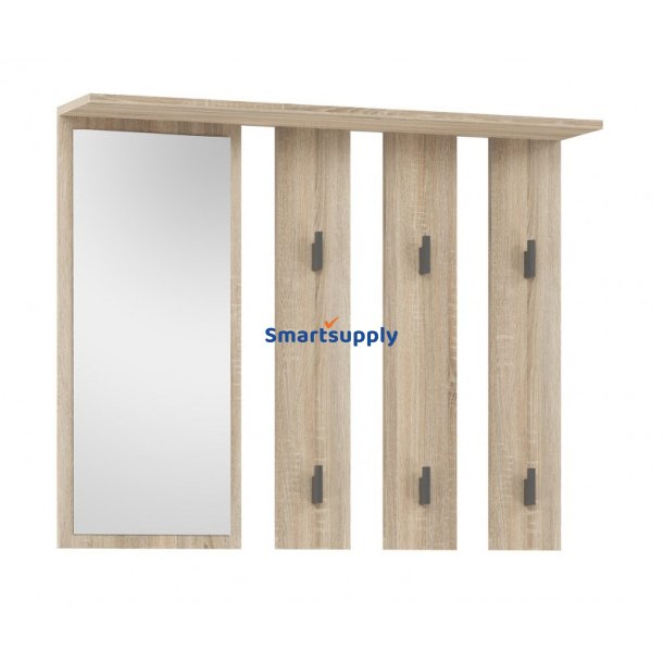 Bjle + Spejl Parma 100X15x.81,5 cm, Eg Sonoma