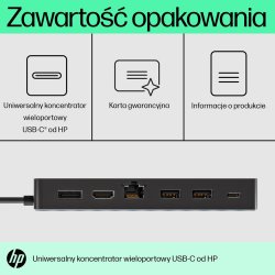 HP universel USB-C-hub med flere porte