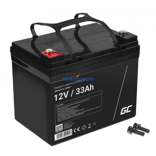 Green Cell Agm21 Ups Batteri Forseglet Blysyre (Vrla) 12V 33 Ah