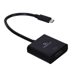 Gembird A-CM-HDMIF-03 USB grafisk adapter 3840 x 2160 pixel Sort
