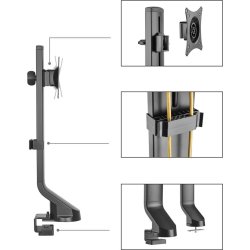 Maclean Skrmholder til skrivebord 17"-32" 8 kg MC-853