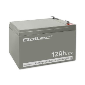 Qoltec 53049 AGM-batteri | 12V | 12Ah