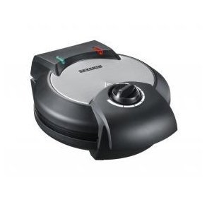 Severin WA 2103 vaffeljern 4 vaffel/vafler 1200 W Sort, Slv