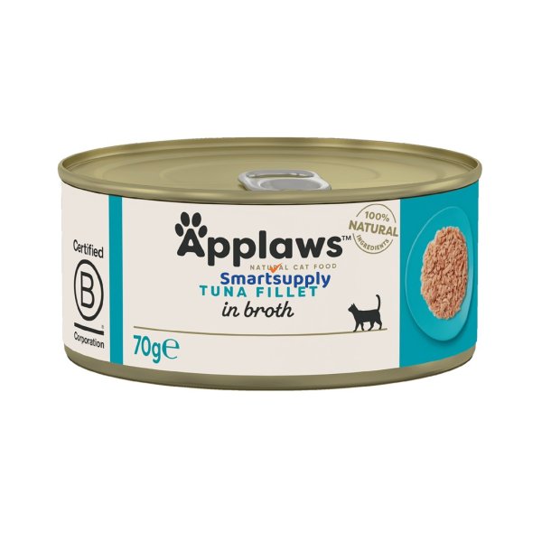 Applaws Tunfilet I Bouillon - Vdfoder Til Katte - 70G