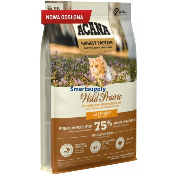 Acana Wild Prairie Cat - Trfoder Til Kat - 4,5 Kg