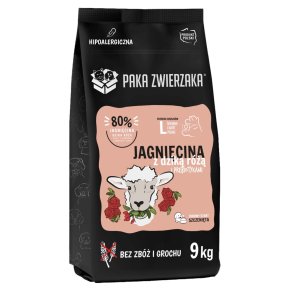 PAKA ZWIERZAKA Puppy Lamb with wild rose L - trfoder til hunde - 9kg
