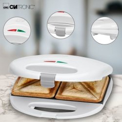 Clatronic ST 3477 sandwichtoaster 750 W Hvid