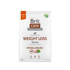 BRIT Care Hypoallergenic Adult Weight Loss Rabbit -  trfoder til hunde - 3 kg