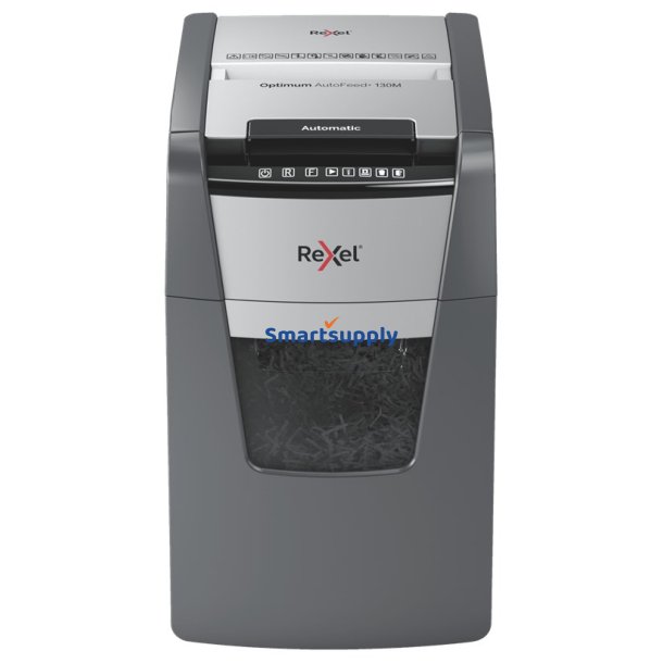 Rexel Shredder Optimum Autofeed+ 130M, (P-5), 130 Ark, 44 L Kurv