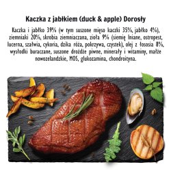 PAKA ZWIERZAKA Duck with apple M - trfoder til hunde - 9kg
