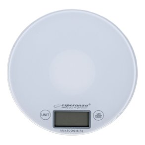 Esperanza EKS003W elektronisk kkkenvgt hvid rund