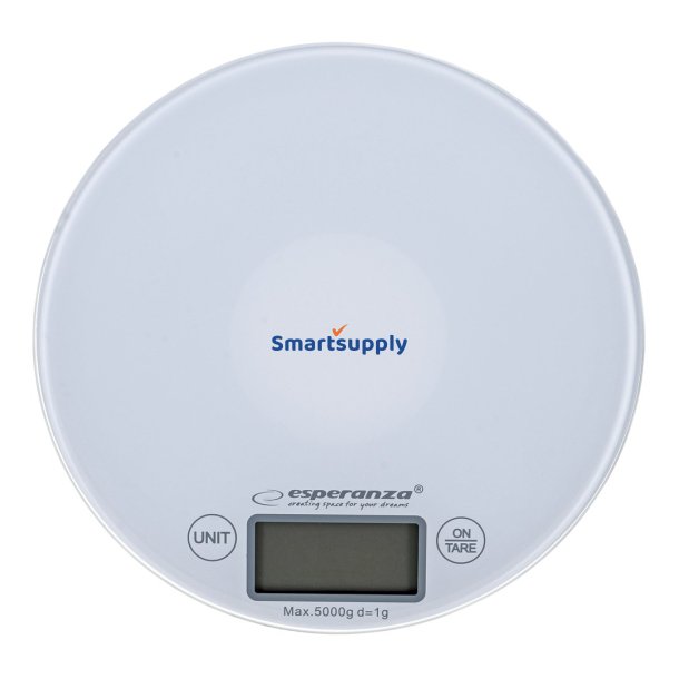 Esperanza Eks003w Elektronisk Kkkenvgt Hvid Rund