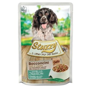 STUZZY Chunks with veal and green beans - vdt hundefoder - 100 g