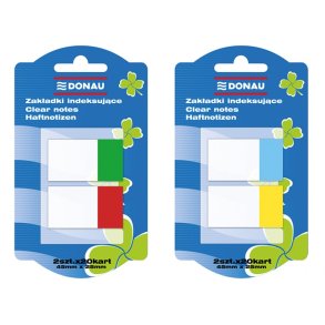 Index faner skrivbare mix farver 25x45mm 4x20 stk