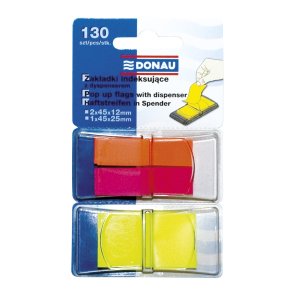 Index faner strore/sm mix farver med dispenser 130 stk