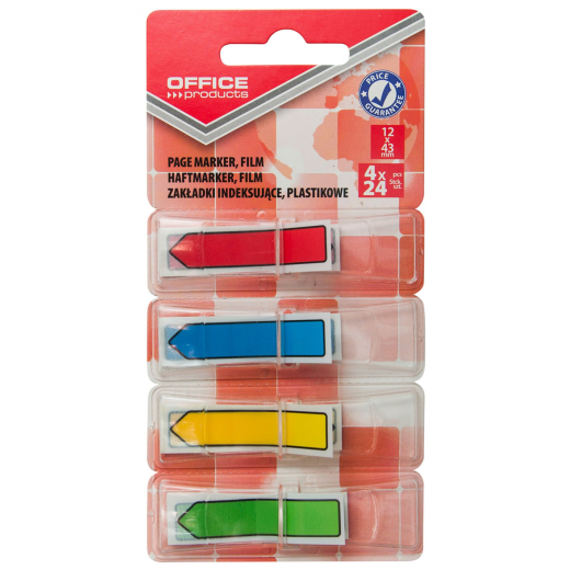 Index pile med dispenser mix farver 12x43mm 4x35 stk