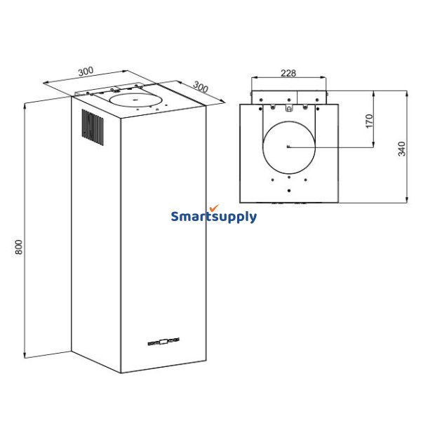 MAAN Ponza W 830 guld glans baldakin