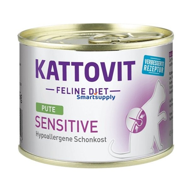Kattovit Sensitive Kalkun - Vdfoder Til Katte - 185G