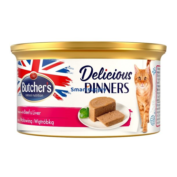 Butcher's Classic Delicious Dinners Oksekd Med Lever
