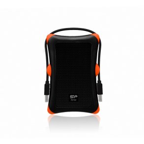 Silicon Power Armor A30 ekstern harddisk 1 TB Sort