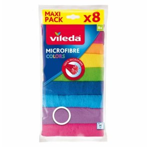 Vileda Microfibreklud farver 8 stk.