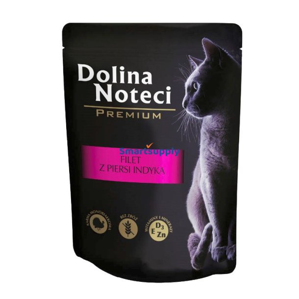 Dolina Noteci Premium Kalkunbrystfilet Med Sovs - Vdfoder Til Katte - 85 G