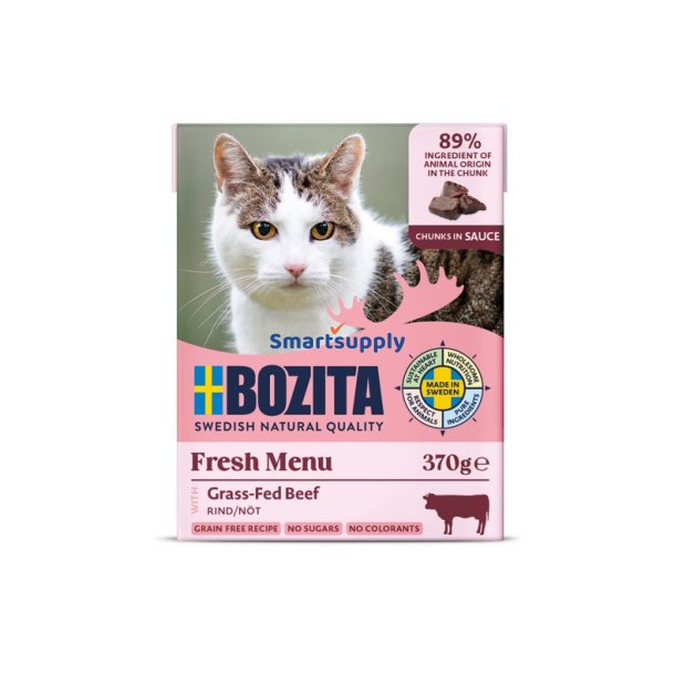 Bozita Oksekd I Sauce - Vdfoder Til Katte - 370G