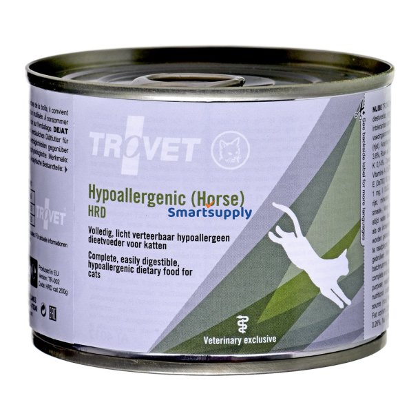 Trovet Hypoallergen Hrd Med Hest - Vdfoder Til Katte - 200G