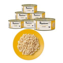 APPLAWS Chicken Breast in Broth - vd kattefoder - 6x70g