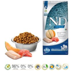 FARMINA N&D Ocean Dog Salmon, Cod, Cantaloupe, Melon Adult Medium&Maxi - trfoder til hunde - 12 kg