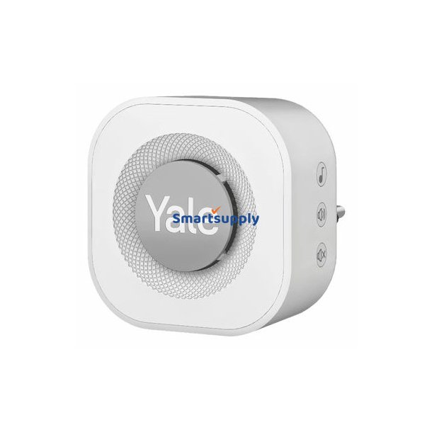 Yale Drklokkeklokke, Gr, Hvid